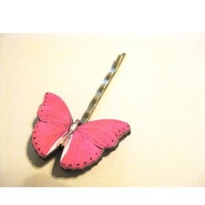 Red Butterfly Bobby Pin